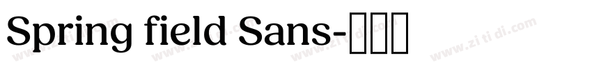 Spring field Sans字体转换